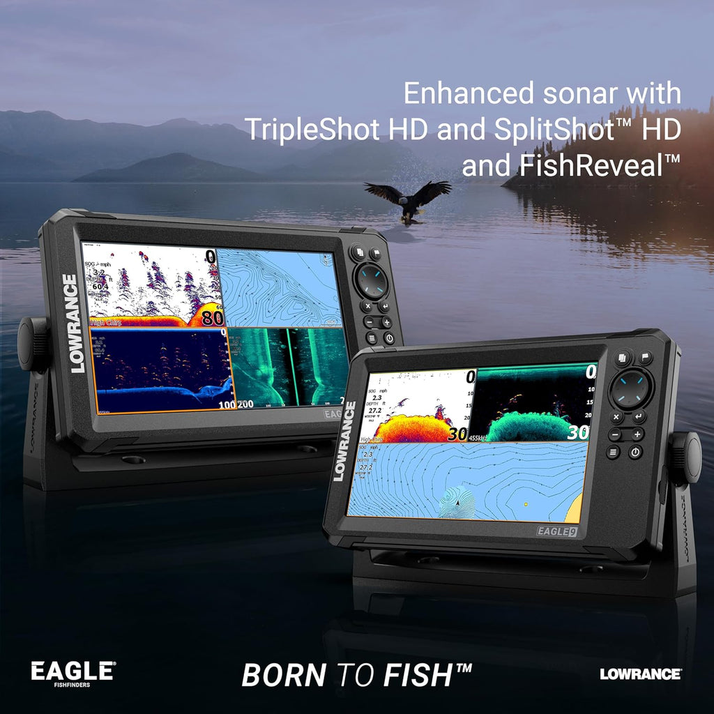 Sondeurs de pêche Lowrance Eagle 4, 5, 7 et 9 doté de écran IPS