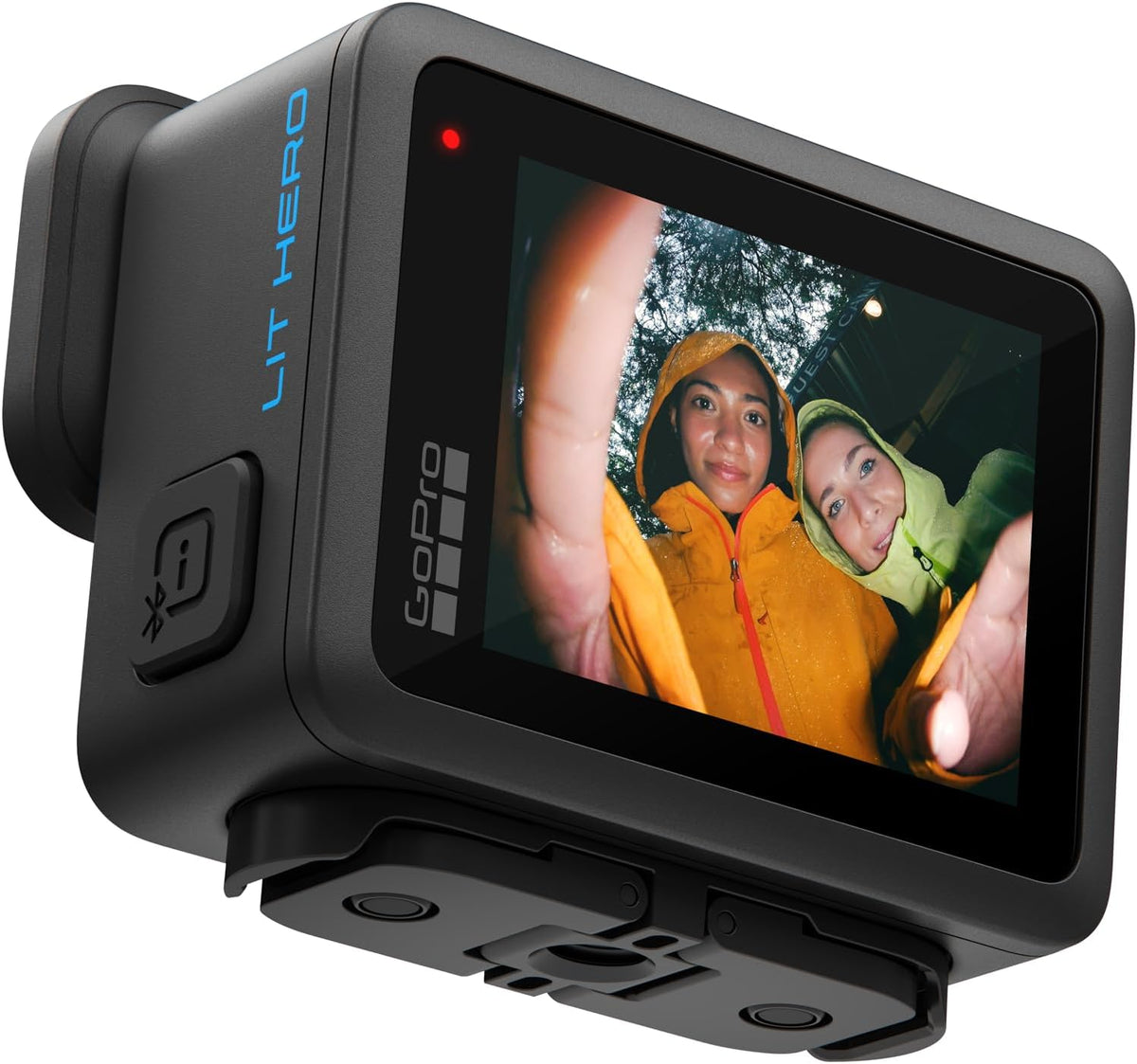 GoPro LIT Hero - Caméra d'action légère, compacte et étanche doté de lumière intégrée, vidéo Ultra HD 4K60, photos 12 MP, affichage tactile, stabilisation HyperSmooth
