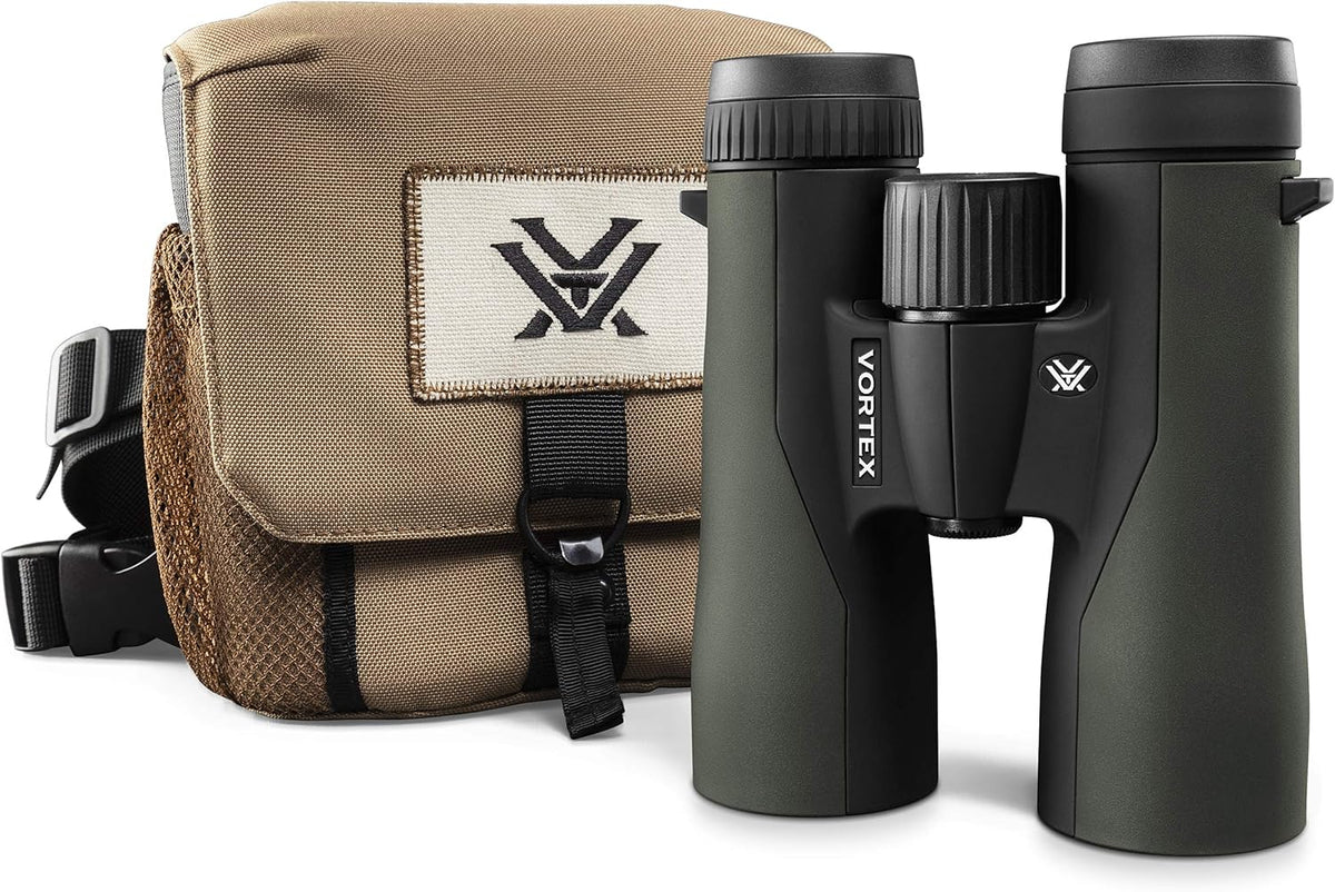 Jumelles Vortex Optics Crossfire HD 10x42 - Système optique HD - Compatible trépied - Revêtement en caoutchouc - Étanche - Anti-buée - Antichoc - Étui de protection inclus - Garantie illimitée et inconditionnelle – Présentation