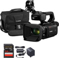 Caméscope professionnel Canon XA75 UHD 4K doté de zoom optique 15x, capteur CMOS 1 pouce, double sortie audio XLR, sorties SDI et HDMI, autofocus Dual Pixel, USB-C, streaming en direct et stabilisation 5 axes (inclus).