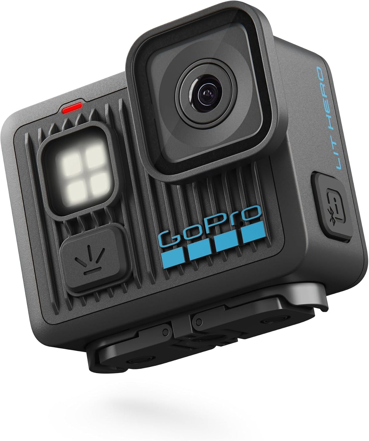 GoPro LIT Hero - Caméra d'action légère, compacte et étanche doté de lumière intégrée, vidéo Ultra HD 4K60, photos 12 MP, affichage tactile, stabilisation HyperSmooth