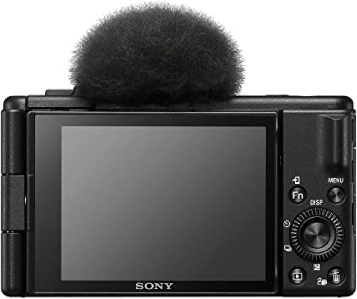 Caméra Sony ZV-1F pour vlogs, adaptée à les créateurs de contenu et les vlogueurs (– Noire).