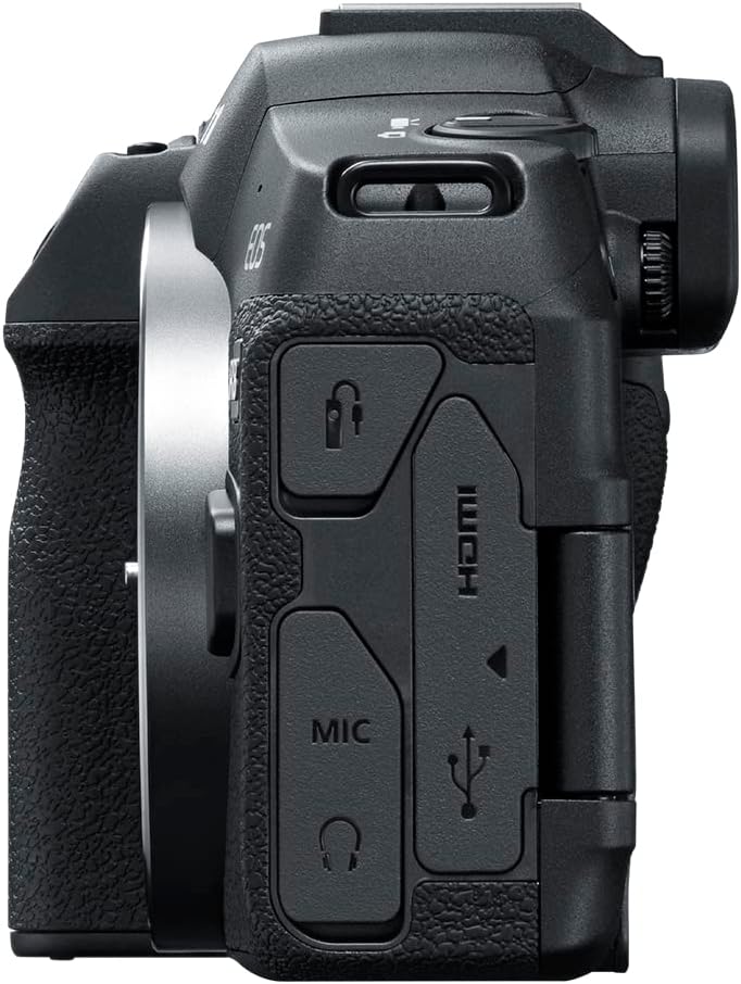 Boîtier d'appareil photo hybride Canon EOS R8, capteur CMOS plein format 24,2 mégapixels, vidéo 4K 60p, autofocus Dual Pixel II, appareil photo léger pour la création de contenu, la photographie et le vlogging, - Noir