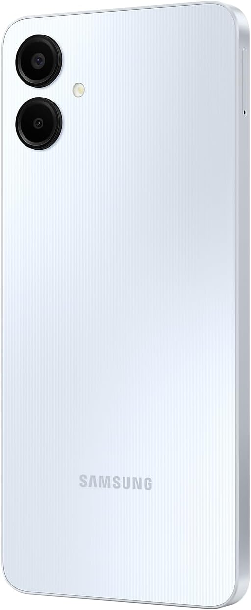 Samsung Galaxy A06 4G LTE (64 Go + 4 Go) Version latine SM-A065M/DS Débloqué d'usine 6,7 pouces Double SIM Double caméra 50 MP (Étui inclus) - (Bleu clair) – Présentation