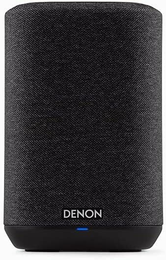 Enceinte connectée sans fil Denon Home 150 – Design compact, Wi-Fi et Bluetooth, HEOS, Alexa intégrée, Siri et AirPlay 2 intégrés, Spotify Connect, compatible multiroom, Noir – Présentation
