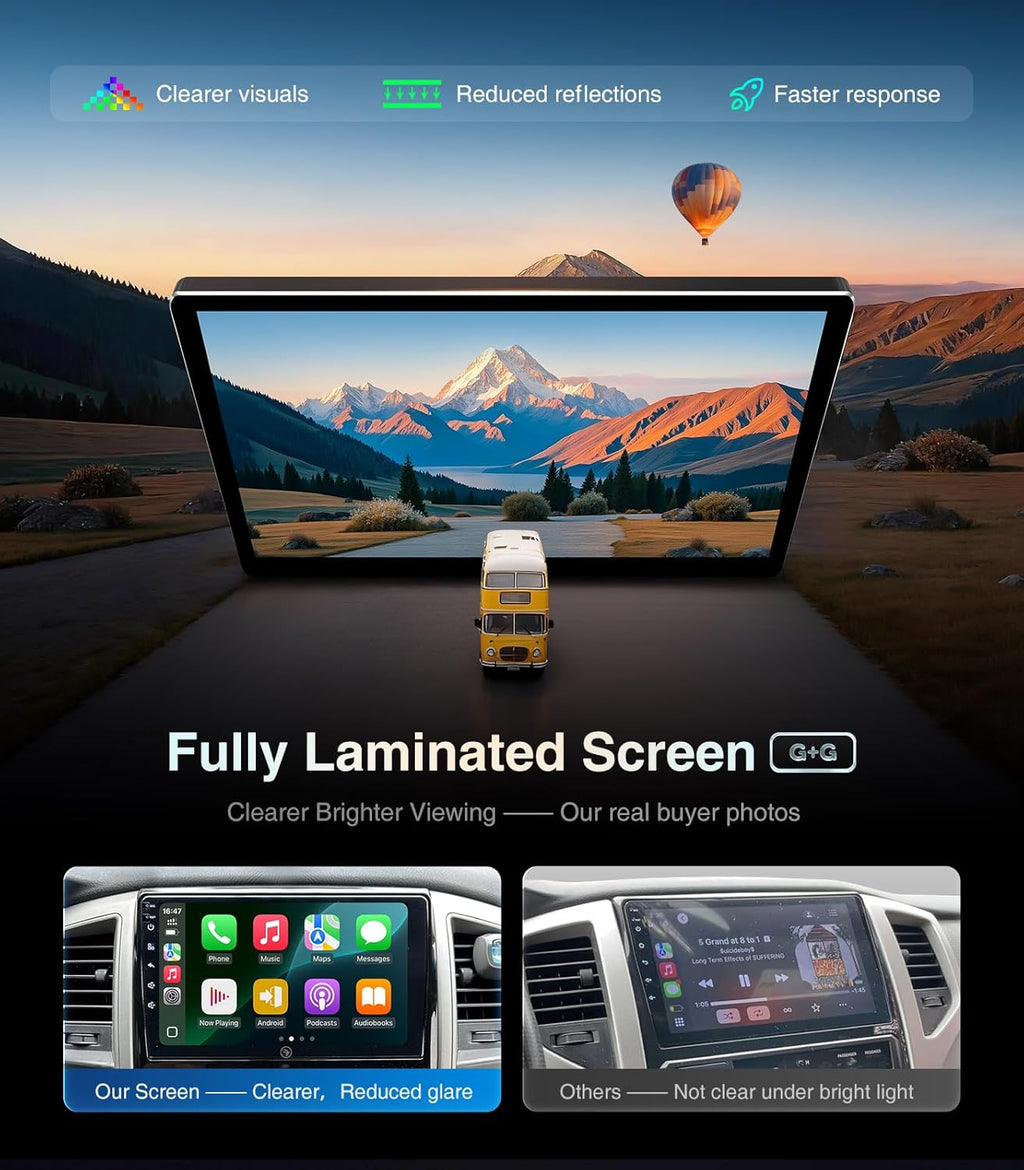 Autoradio 11,5 pouces pour Toyota Tacoma 2005-2015, compatible CarPlay, écran tactile HD 4+64 Go, CarPlay/Android Auto/Android 13/GPS, caméra de recul 1080p – Présentation