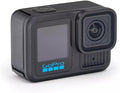 Caméra d'action GoPro HERO13 5.3K HDR 27MP Noire doté de ensemble d'accessoires - Comprend : 2 batteries Enduro, 1 support adhésif incurvé, 1 carte microSD SanDisk 128 Go et un étui de transport (reconditionnée)