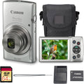 Appareil photo digital Canon PowerShot ELPH 180 (argent) | Compact et facile à utiliser avec grossissement optique | Commandes simples | Design léger idéal pour les voyages, la photographie de famille et au quotidien