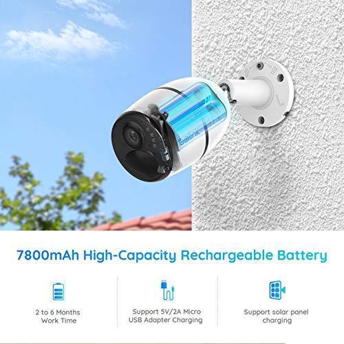 Caméra de surveillance cellulaire extérieure 3G/4G LTE à énergie solaire, système de caméra sans fil avec batterie rechargeable