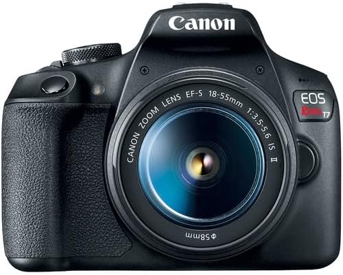 Appareil photo reflex numérique Canon EOS Rebel T7 avec objectif 18-55 mm, batterie Canon supplémentaire, 2 cartes mémoire 64 Go, kit d'accessoires comprenant sac, flash, télécommande, objectifs auxiliaires, logiciel et plus encore – Présentation