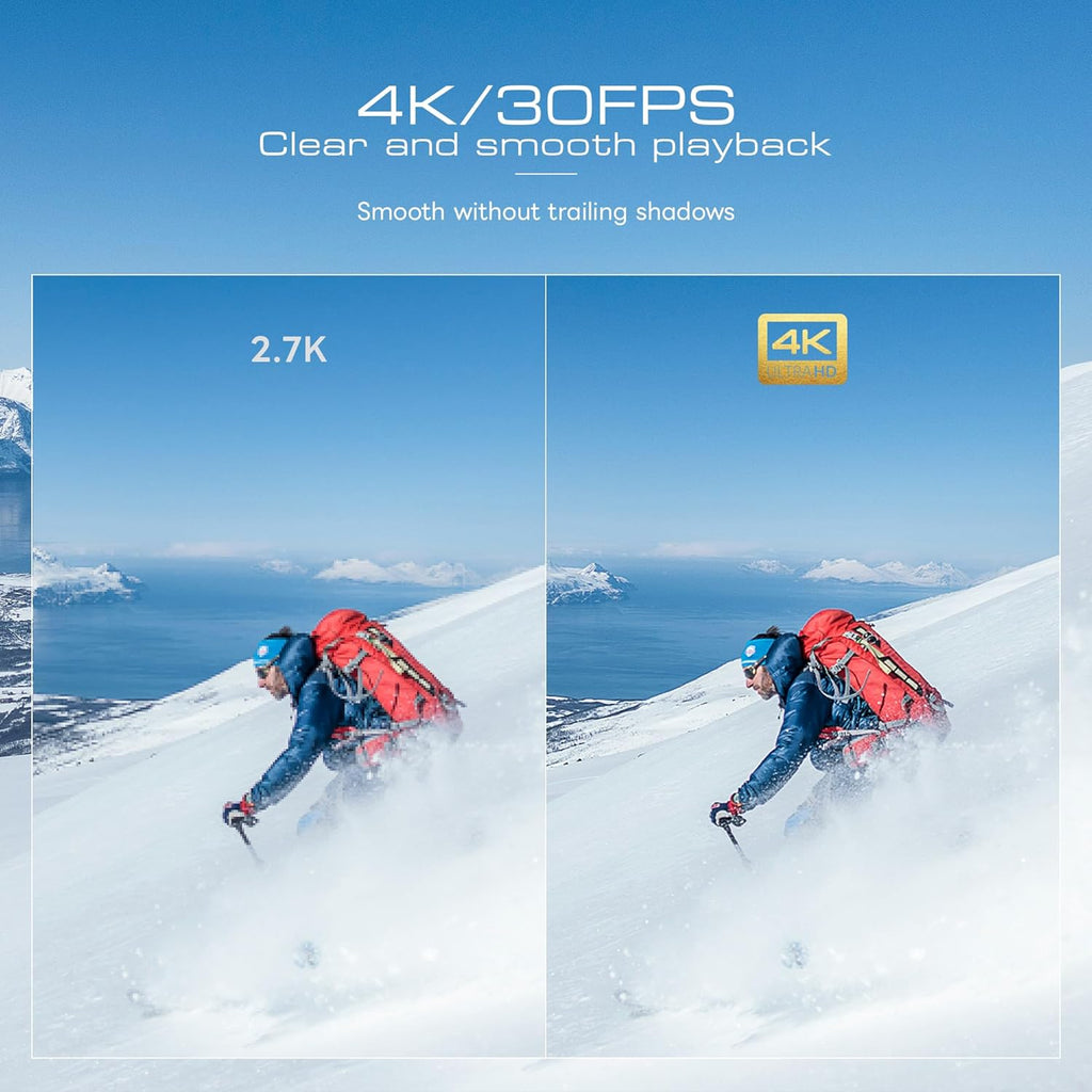 Appareil photo digital avec Wi-Fi et application de contrôle, véritable caméra de vlogging 4K et 48 MP pour YouTube, compacte, zoom 16x, autofocus, stabilisation vidéo, adapté à les débutants, objectifs macro et grand angle