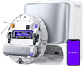 Aspirateur robot laveur NARWAL Flow, système de nettoyage automatique en temps réel FlowWash, aspiration de 22 000 Pa, détection d'obstacles par IA à double caméra, nettoyage des tapis et des bords, vidage automatique du bac.