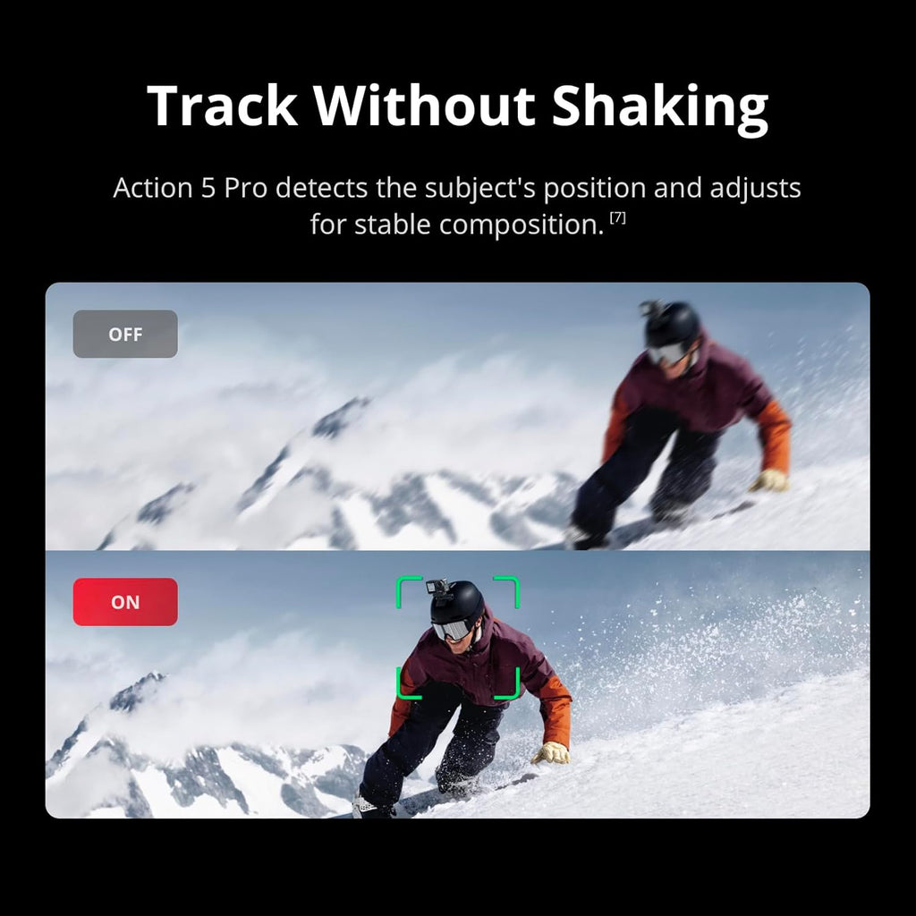 DJI Osmo Action 5 Pro - Kit Standard avec kit de 58 accessoires, 2 batteries supplémentaires et carte de stockage 64 Go - Caméra sportive résistant à l’eau avec capteur 1/1,3", vidéo 4K/120 ips, adaptée à le sport