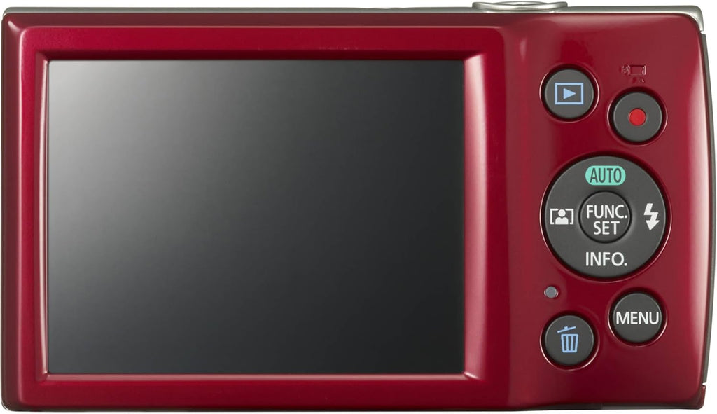 Appareil photo digital Canon PowerShot ELPH 180 (– Rouge) | Compact et facile à utiliser | Zoom optique | Commandes simples | Design léger idéal pour les voyages, la famille et la photographie au quotidien | Étui et carte de stockage 64 Go inclus