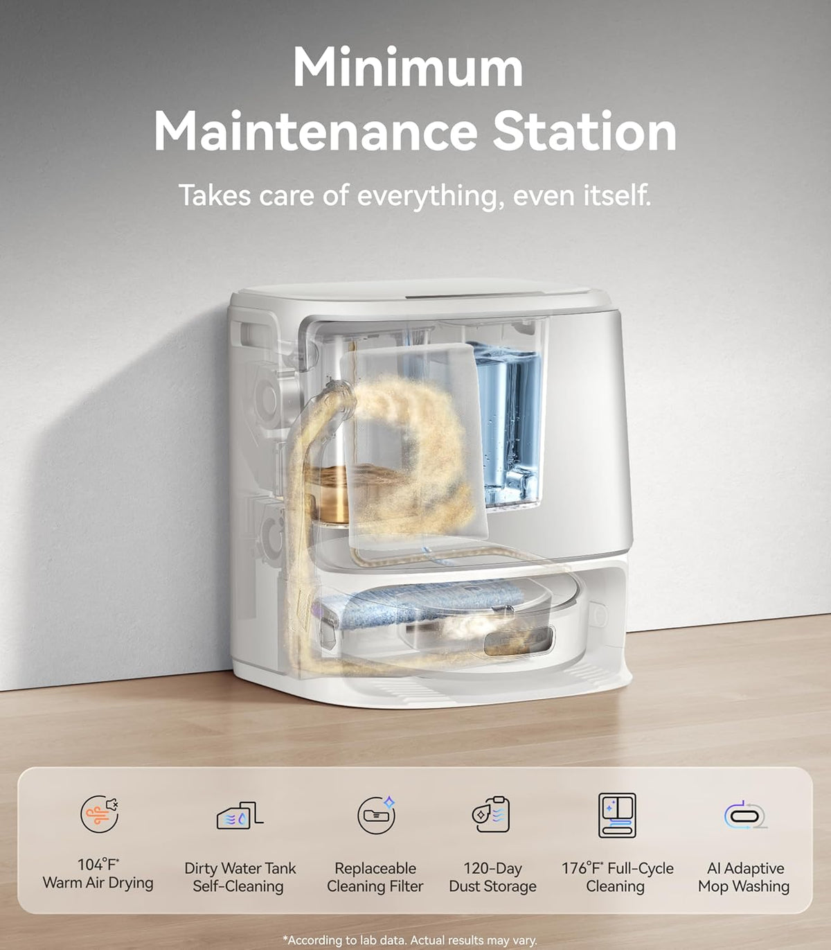 Aspirateur robot laveur NARWAL Flow, système de nettoyage automatique en temps réel FlowWash, aspiration de 22 000 Pa, détection d'obstacles par IA à double caméra, nettoyage des tapis et des bords, vidage automatique du bac.