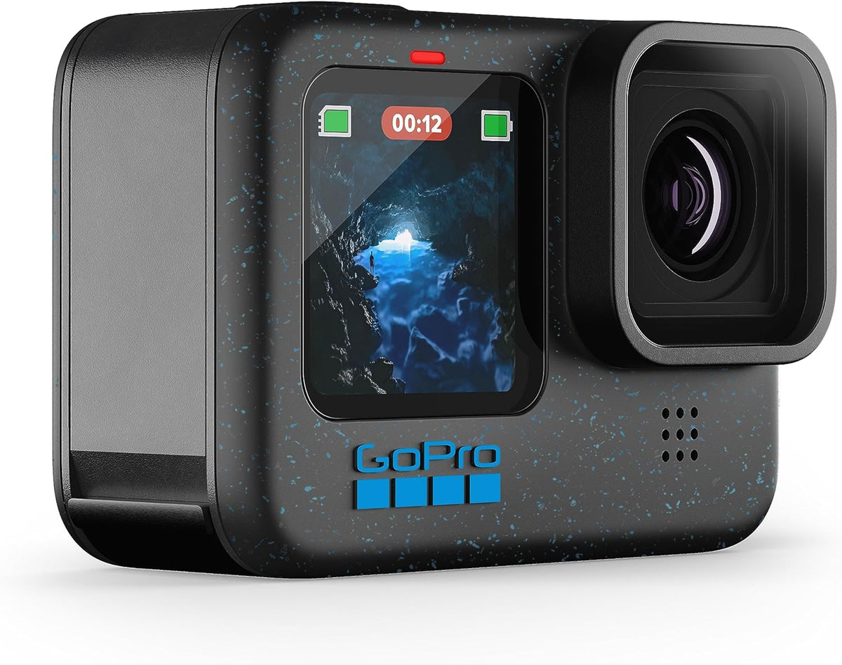 GoPro HERO12 Black - Caméra d'action étanche doté de vidéo Ultra HD 5,3K60, photos 27 MP, HDR, capteur d'image 1/1,9", diffusion en direct, stabilisation webcam