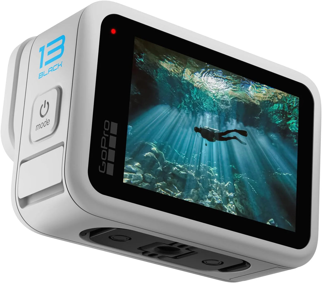 Caméra sportive - Noire résistant à l’eau doté de vidéo 5,3K60, photo 27 MP + compatible doté de les objectifs de la série HB