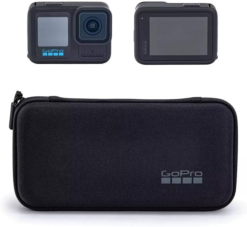 Caméra d'action GoPro HERO13 5.3K HDR 27MP Noire doté de ensemble d'accessoires - Comprend : 2 batteries Enduro, 1 support adhésif incurvé, 1 carte microSD SanDisk 128 Go et un étui de transport (reconditionnée)