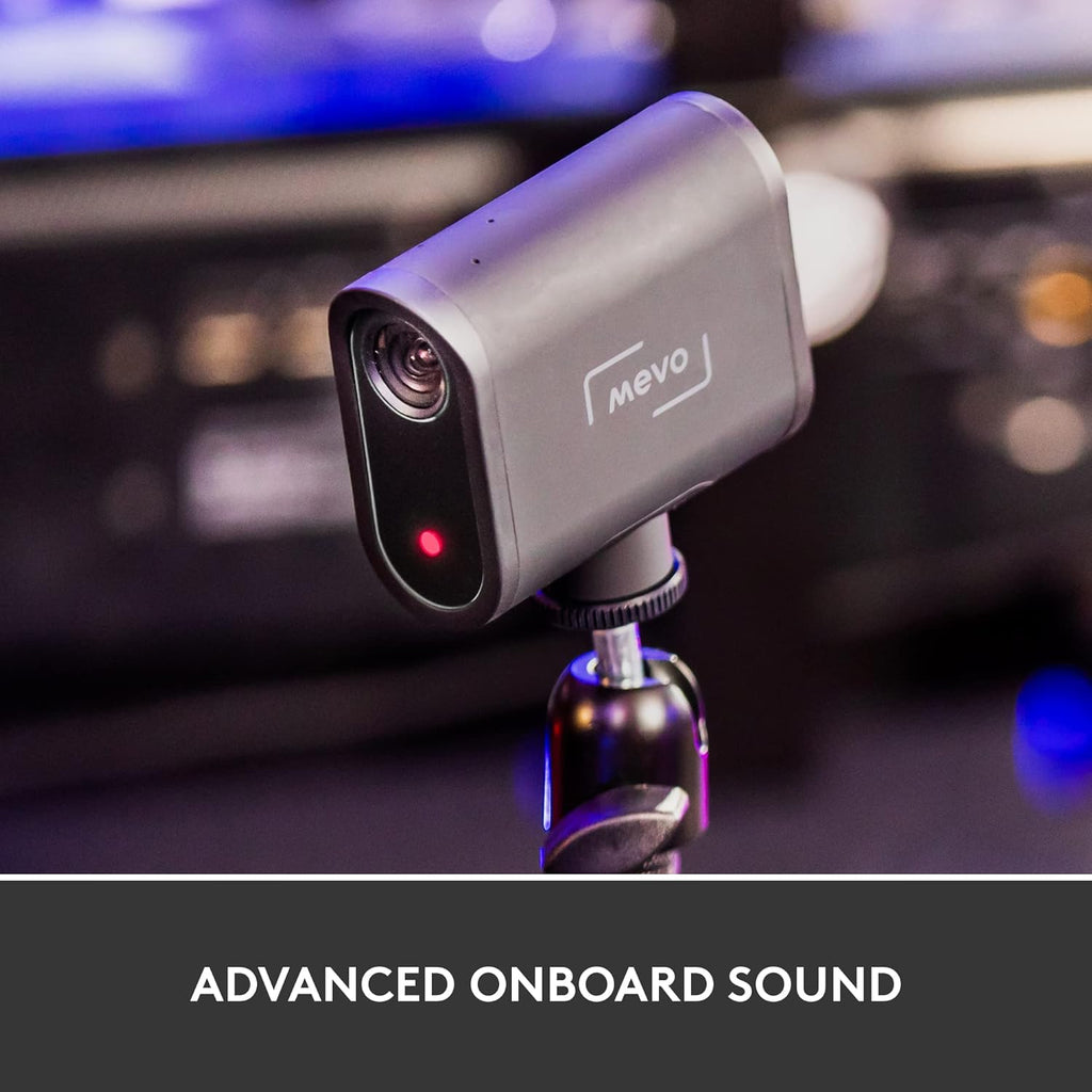 Logitech for Creators Mevo Start - Pack de 3 caméras de streaming sans fil pour la diffusion vidéo HD multicaméra, contrôle et diffusion via smartphone ou Wi-Fi – Présentation