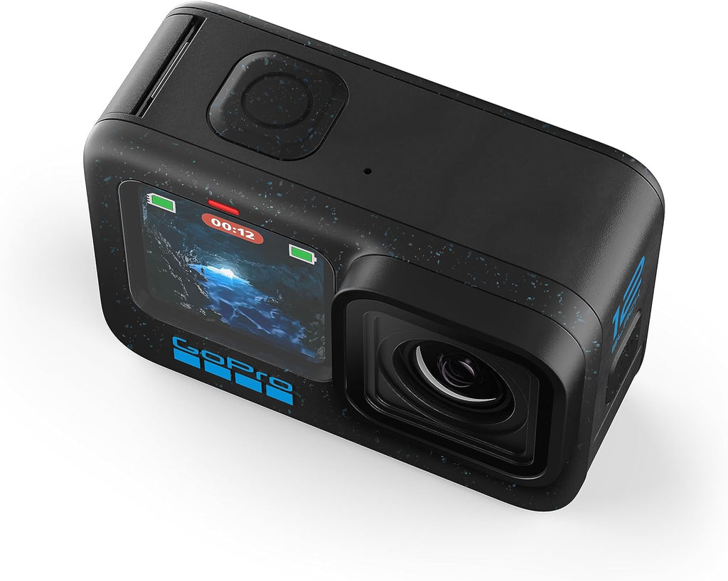 GoPro HERO12 Black - Caméra d'action étanche doté de vidéo Ultra HD 5,3K60, photos 27 MP, HDR, capteur d'image 1/1,9", diffusion en direct, stabilisation webcam