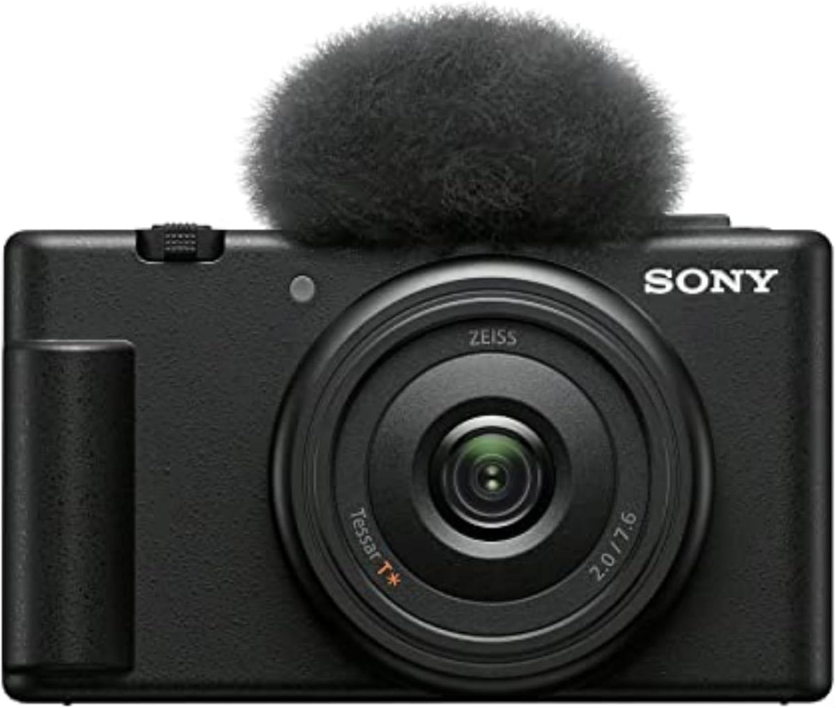Caméra Sony ZV-1F pour vlogs, adaptée à les créateurs de contenu et les vlogueurs (– Noire).