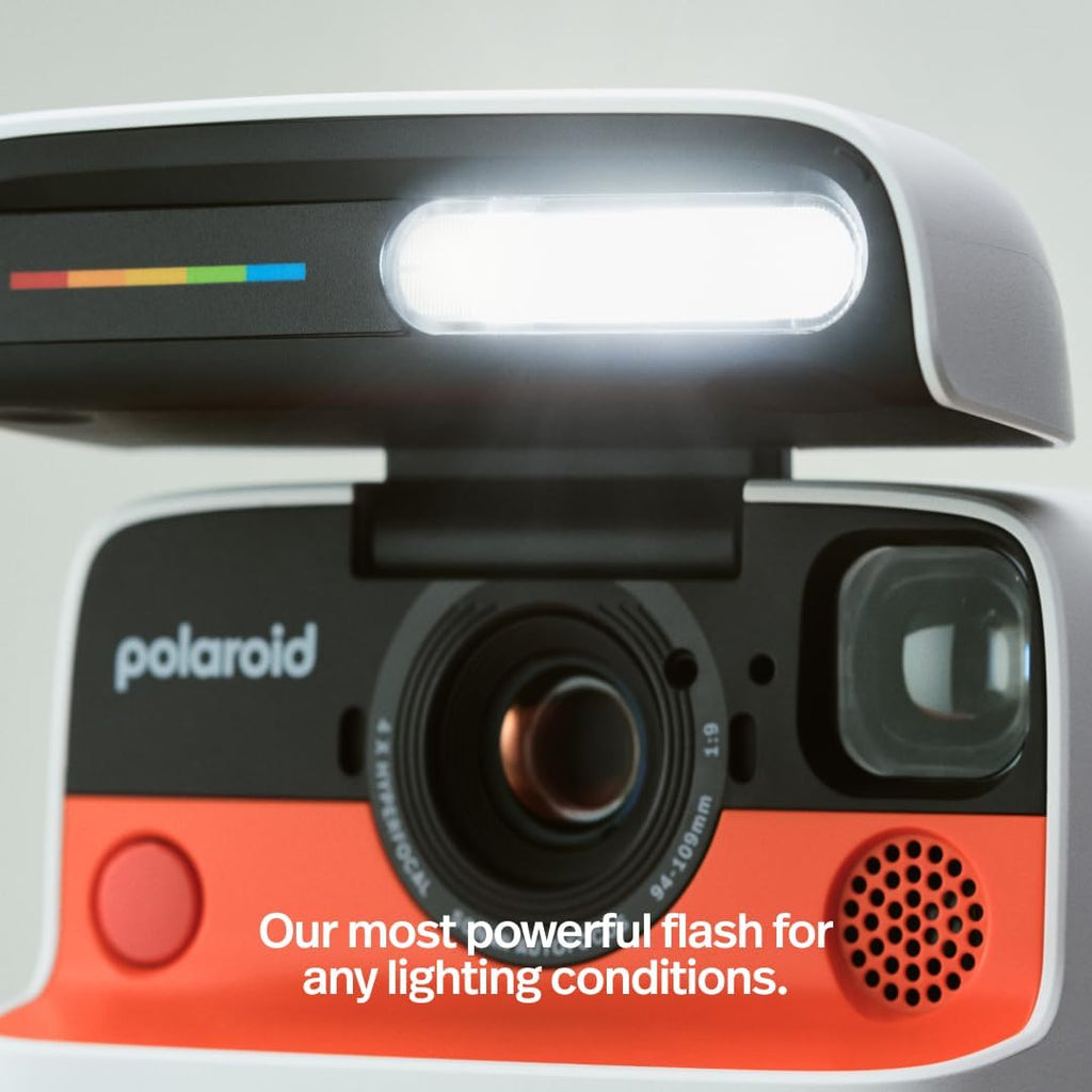 Appareil photo instantané Polaroid Flip + film couleur (16 photos incluses) - Noir (6565) - Système hyperfocal à 4 objectifs, autofocus sonar et analyse de la lumière avec application compagnon Bluetooth – Présentation