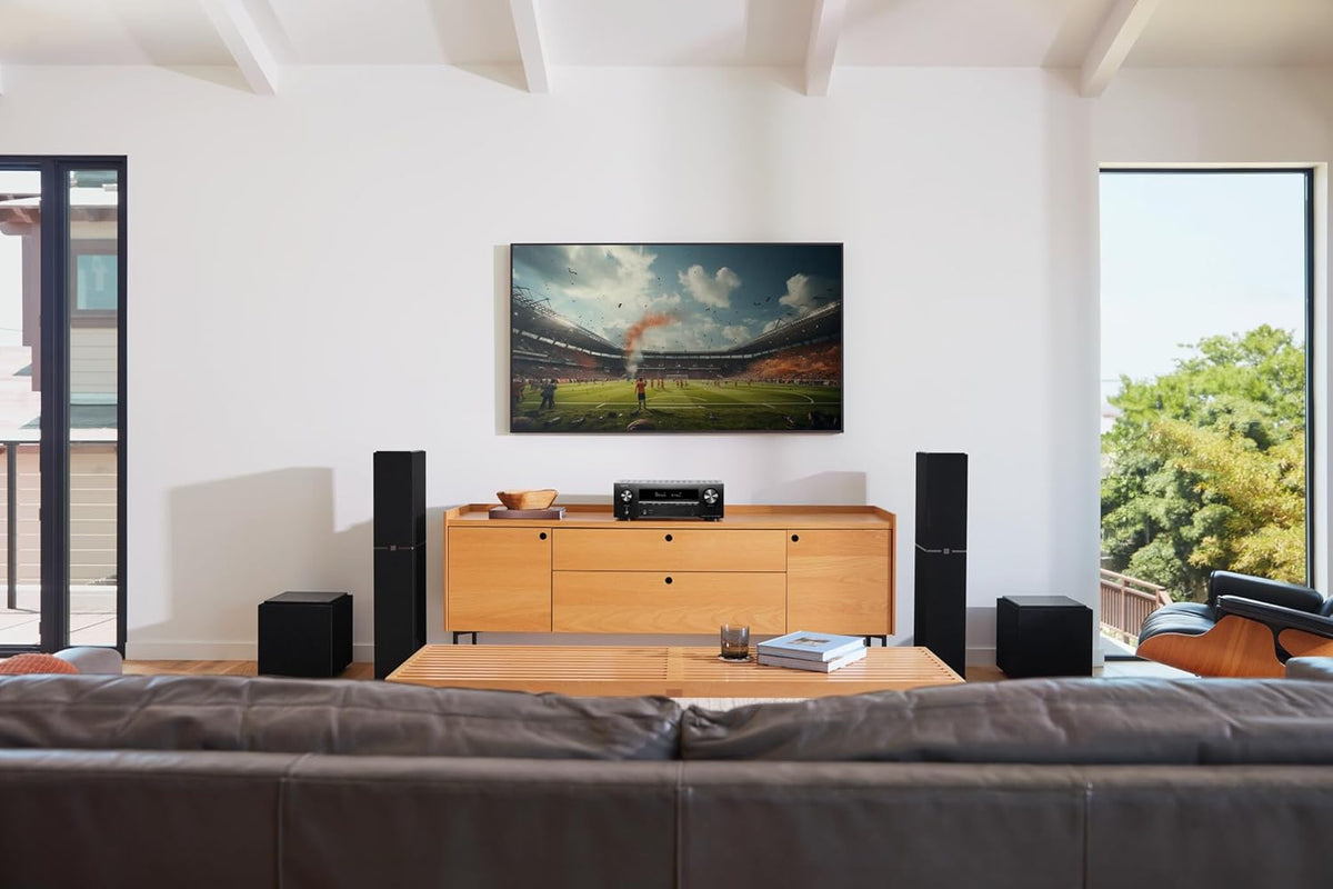 Amplificateur stéréo AV 7.2 canaux Denon AVR-X1800H - 80 W/canal, diffusion sans fil via HEOS WiFi et Bluetooth intégrés, compatible Dolby Vision, HDR10+, HDR dynamique et systèmes domotiques – Présentation
