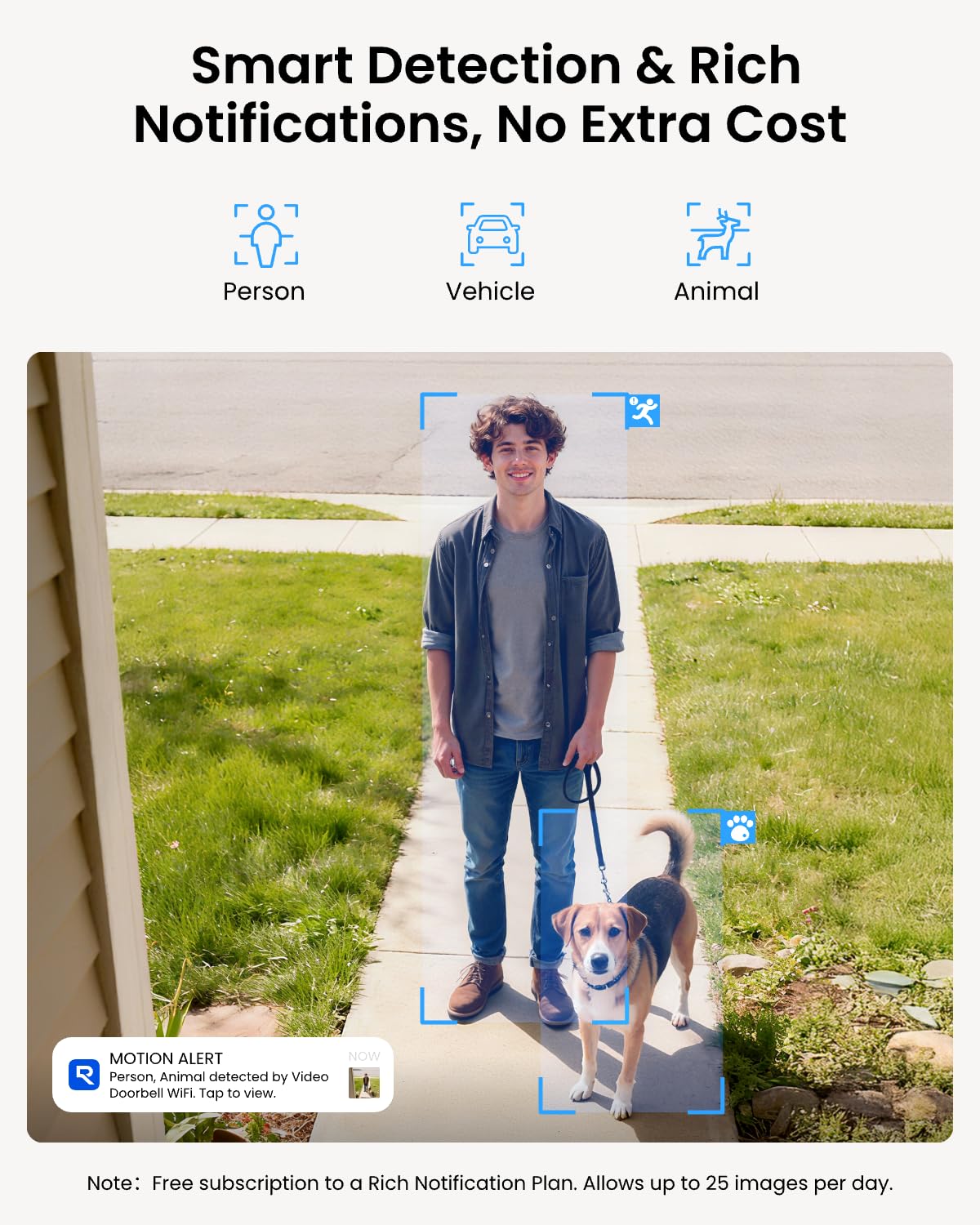 Sonnette vidéo REOLINK doté de caméra WiFi - Sécurité extérieure 2K