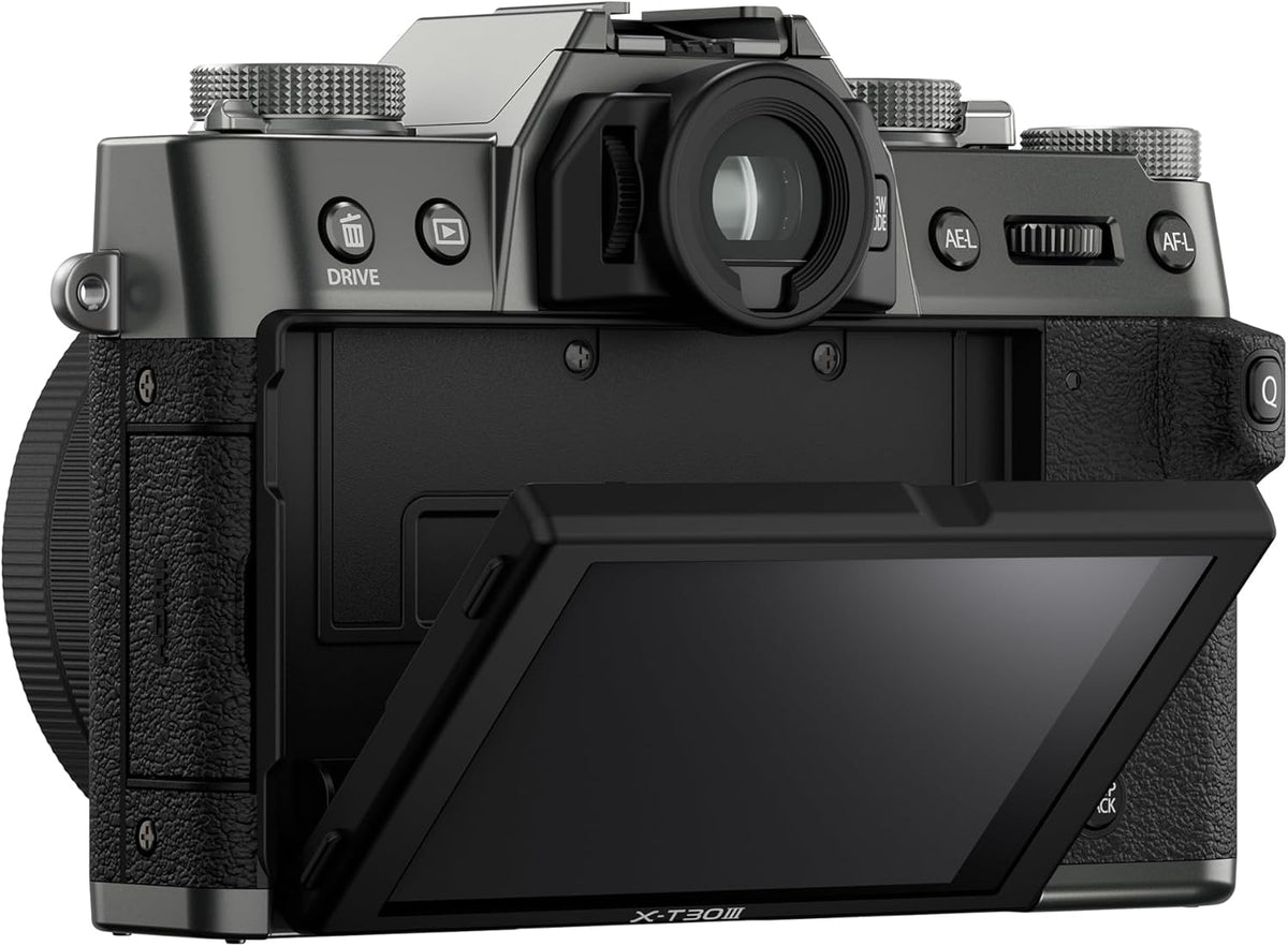 Boîtier d'appareil photo hybride FUJIFILM X-T30 III, couleur argent anthracite – Présentation