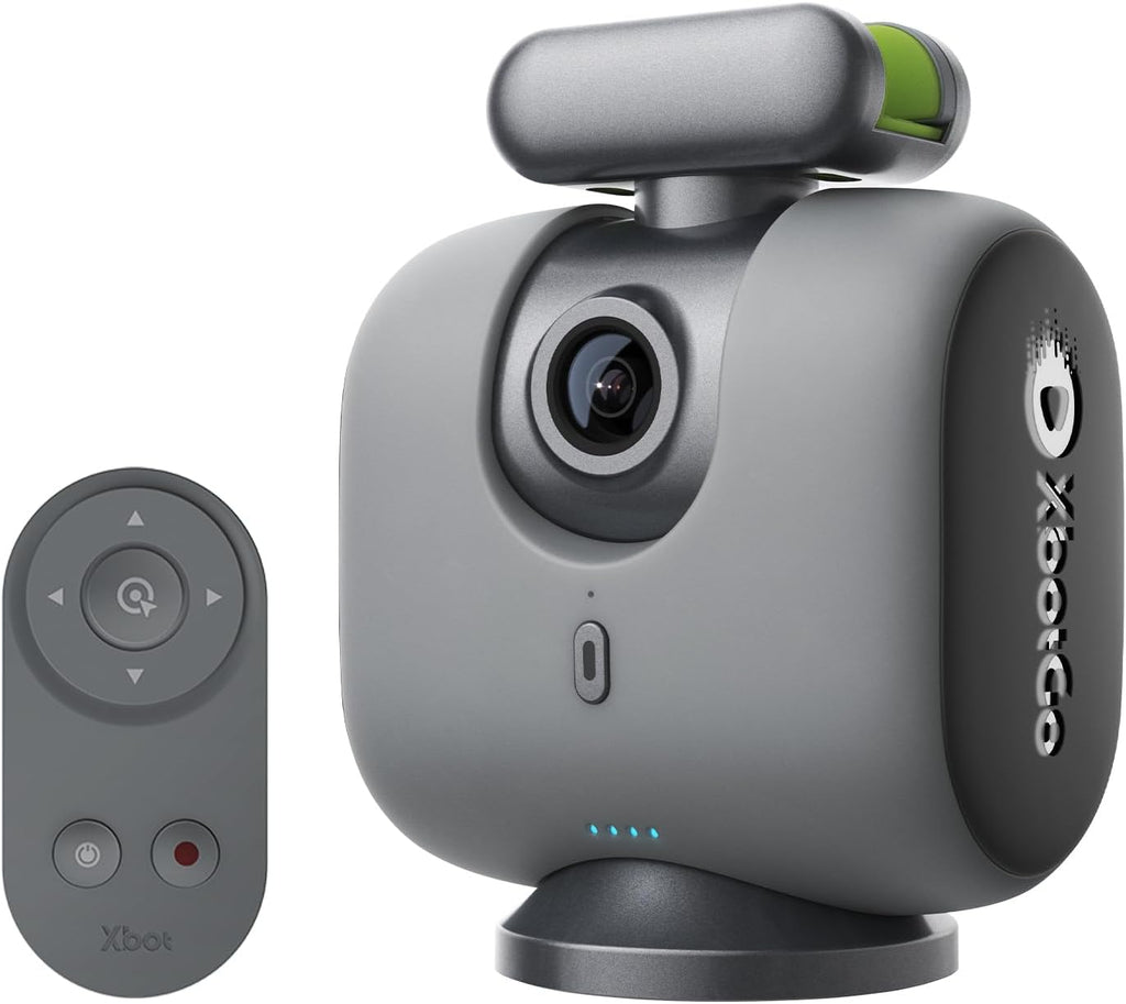Caméra sportive sportive automatique XbotGo Chameleon AI - Caméra de suivi 4K 60 FPS pour le football et le basketball, adaptée à la streaming en direct des sports d'équipe. Sans abonnement. Compatible iOS et Android (Lava Graphite).