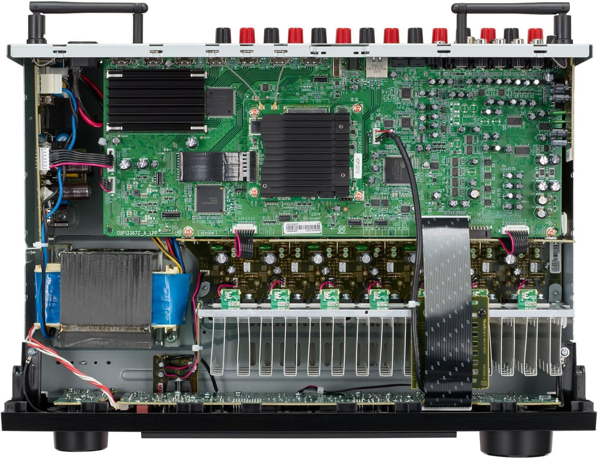 Amplificateur stéréo AV 7.2 canaux Denon AVR-X1800H - 80 W/canal, diffusion sans fil via HEOS WiFi et Bluetooth intégrés, compatible Dolby Vision, HDR10+, HDR dynamique et systèmes domotiques – Présentation