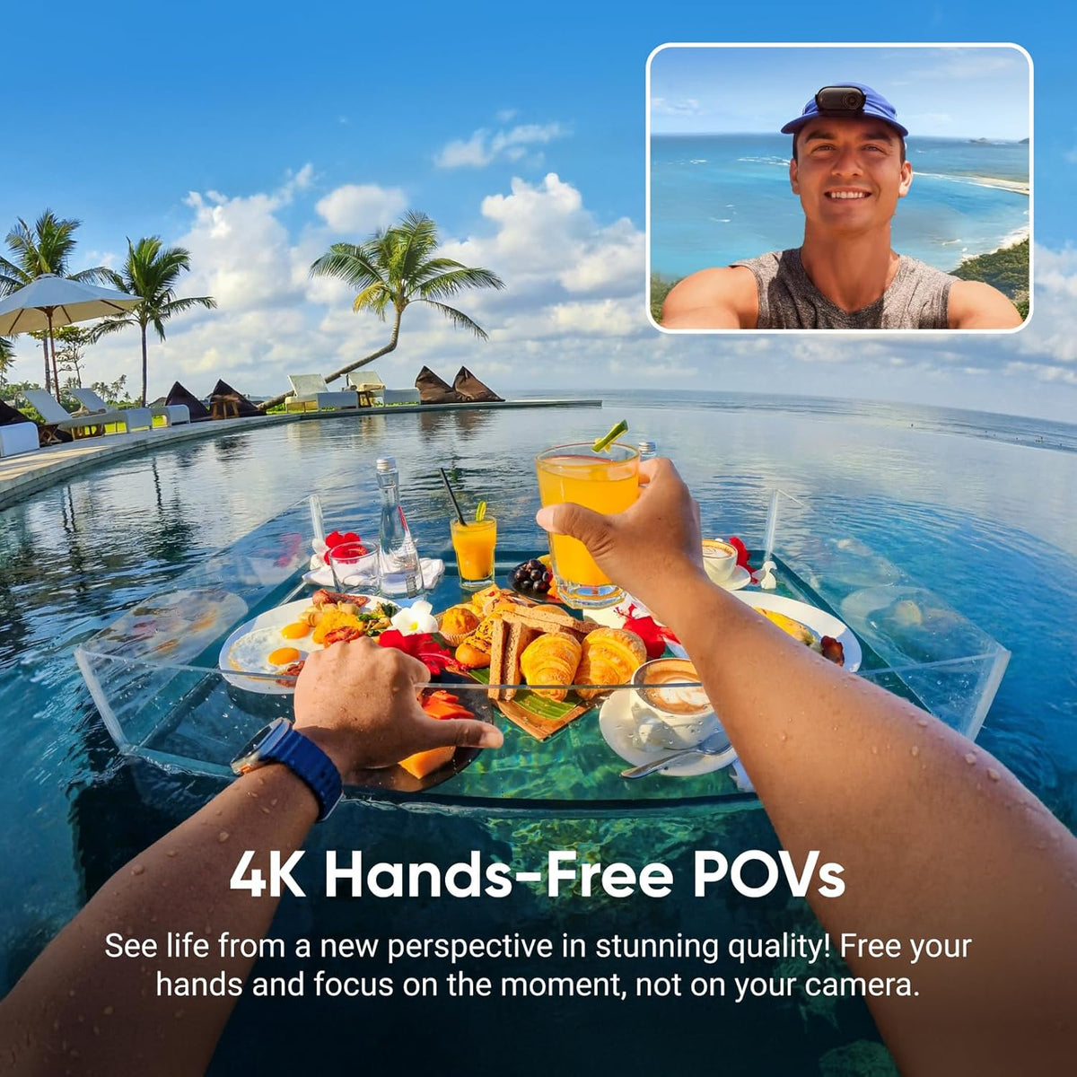 Insta360 GO 3S - 64 Go Noir 4K Mini Caméra Portable pour Vlogging Mains Libres POV Fixation Universelle Autonomie 140 min Étanche jusqu'à 10 m POV pour Animaux – Présentation