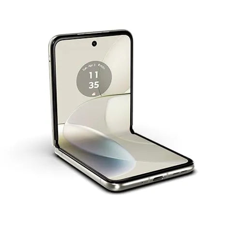 Motorola Razr | 2023 | Débloqué | Conçu pour les États-Unis | 8 Go/128 Go | Appareil photo 32 Mpx | Crème vanille | 73,95 x 170,82 x 7,35 mm – Présentation