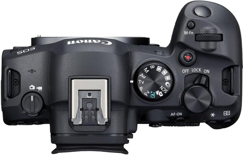 Appareil photo hybride Canon EOS R6 Mark II (boîtier nu) plein format, capteur CMOS 24,2 mégapixels, fonctionnalités photo et vidéo, - Noir