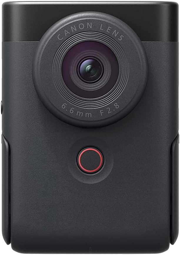 Canon PowerShot V10, appareil photo compact pour vlogging, capteur CMOS 1 pouce, streaming vidéo 4K, objectif zoom grand angle intégré, écran LCD orientable et micro stéréo, stabilisation d'image, studio de création dans votre poche, - Noir.