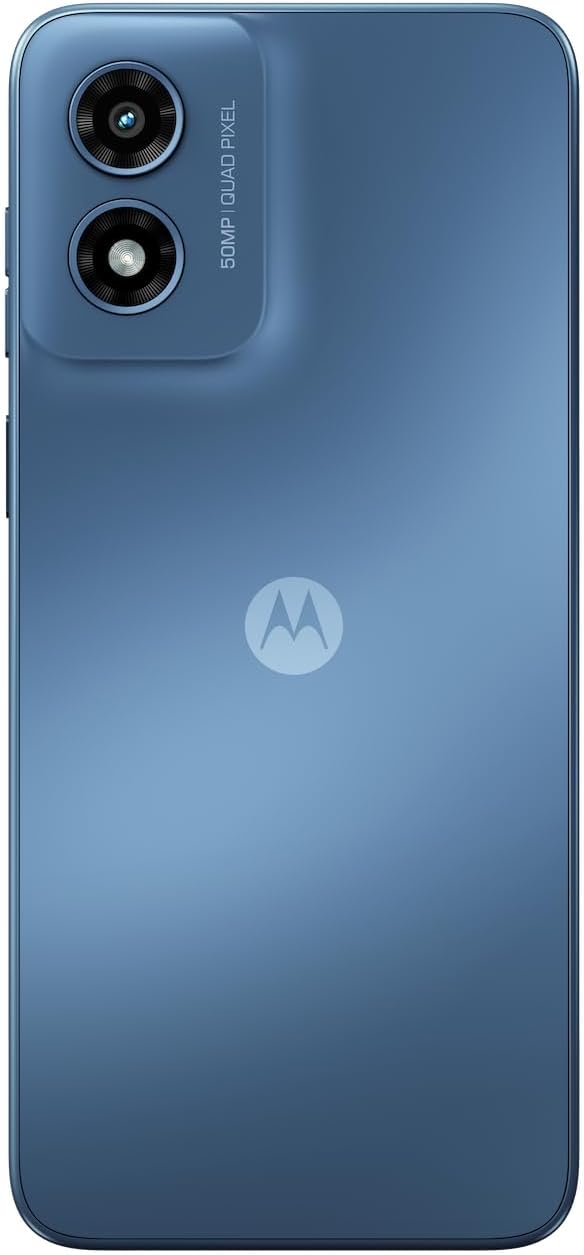 Motorola Moto G Play | 2024 | Débloqué | Conçu pour les États-Unis | 4/64 Go | Appareil photo 50 Mpx | Bleu saphir – Présentation