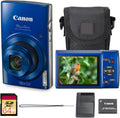 Appareil photo digital Canon PowerShot ELPH 190 (bleu) : compact, simple à prendre en main, doté de Wi-Fi et grossissement optique. Design portable adapté aux déplacements