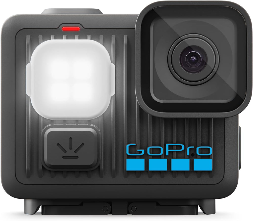 GoPro LIT Hero - Caméra d'action légère, compacte et étanche doté de lumière intégrée, vidéo Ultra HD 4K60, photos 12 MP, affichage tactile, stabilisation HyperSmooth