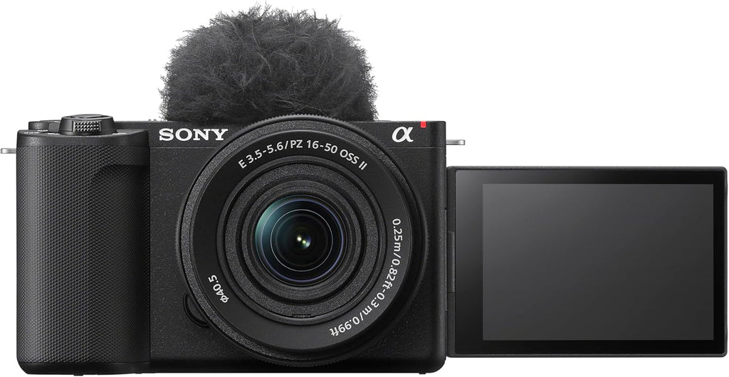 Sony Alpha ZVE10 II - Appareil photo hybride APS-C à objectifs interchangeables pour créateurs de contenu - Noir - doté de objectif