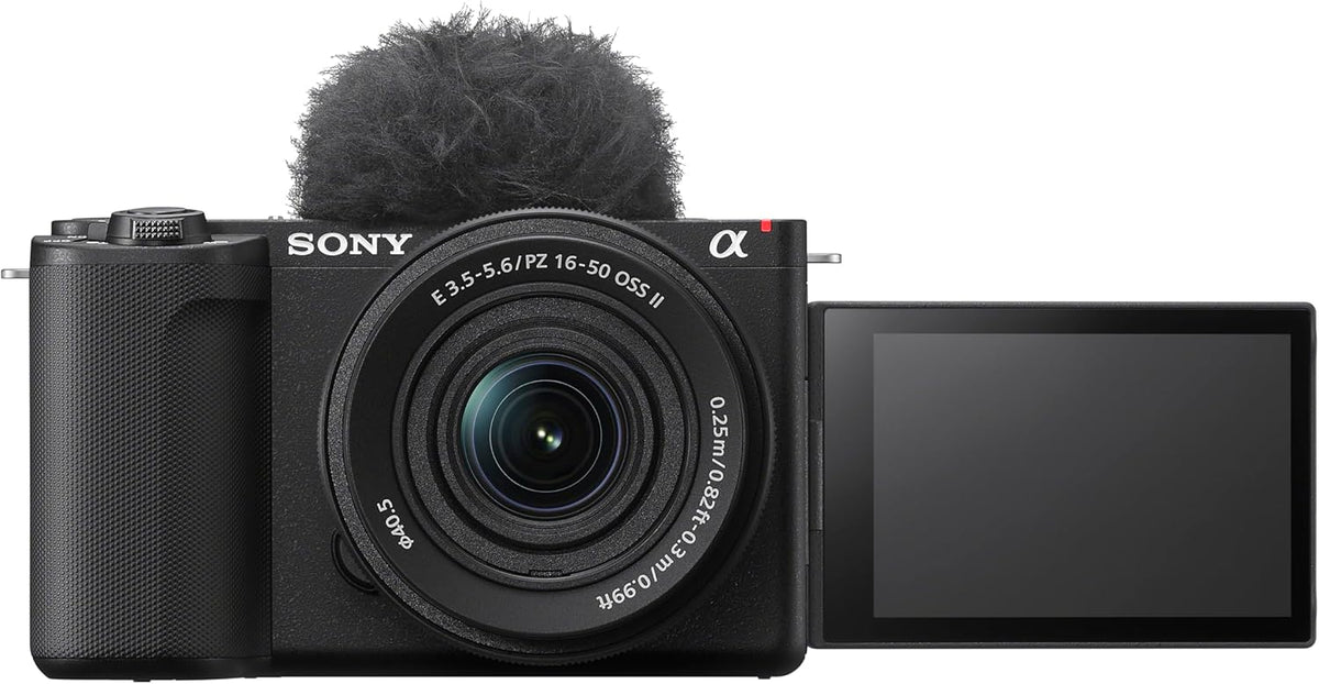 Sony Alpha ZVE10 II - Appareil photo hybride APS-C à objectifs interchangeables pour créateurs de contenu - Noir - doté de objectif