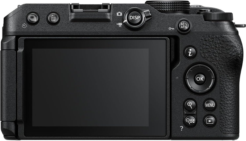 Nikon Z 30 doté de objectif zoom grand angle | Notre appareil photo hybride le plus compact et léger pour la photo et la vidéo, doté de objectif zoom 16-50 mm | Modèle Nikon USA