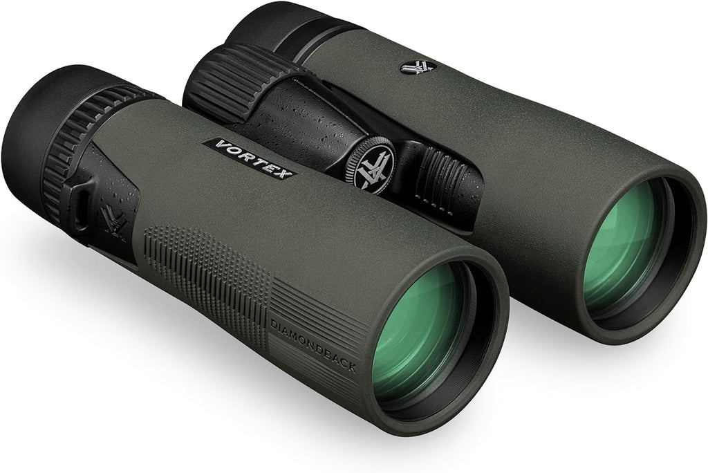 Jumelles Vortex Optics Diamondback HD 10x42 - Système optique HD - Poignée antidérapante - Étanche - Anti-buée - Résistant aux chocs - Étui de protection inclus - Garantie illimitée et inconditionnelle – Présentation