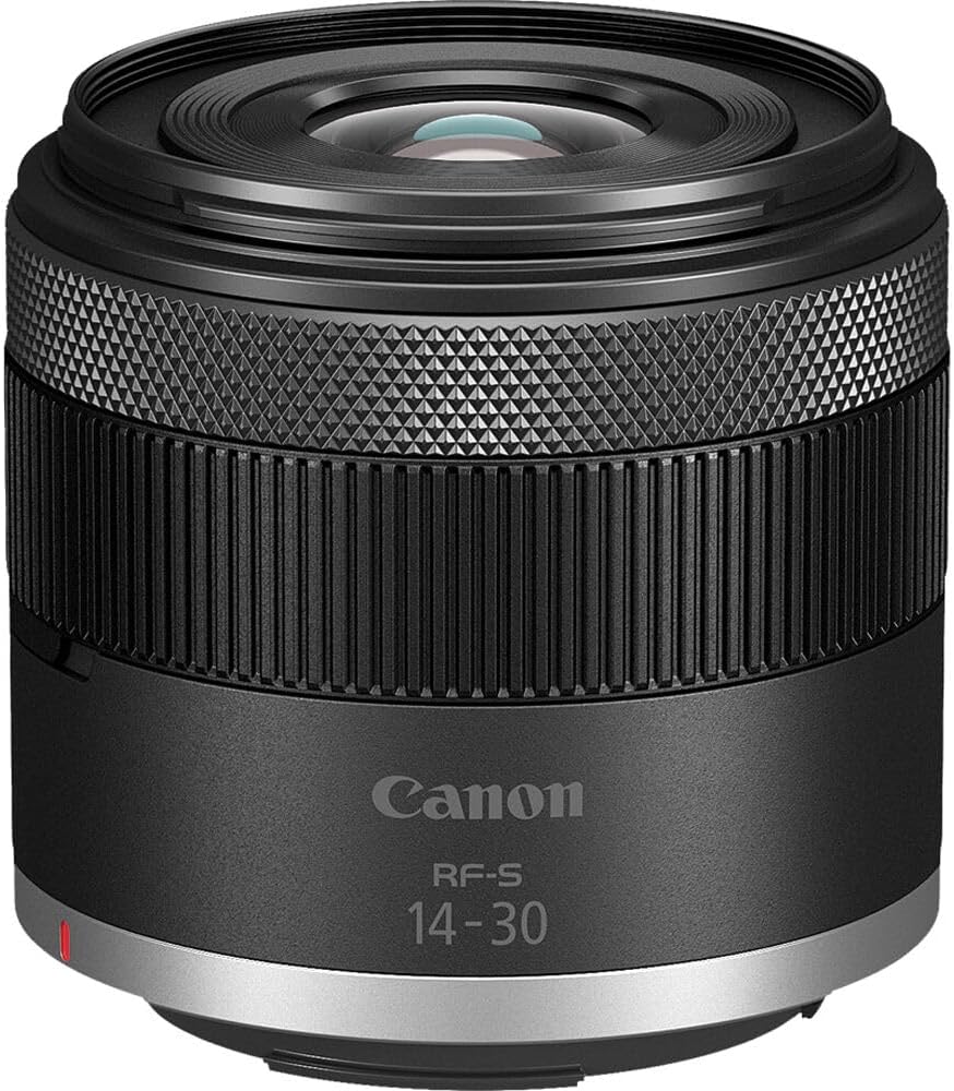 Appareil photo hybride Canon EOS R50 V avec objectif RF-S 14-30 mm f/4-6.3 | Vidéo 4K, autofocus Dual Pixel, écran orientable | Kit compact pour vlogs avec monture RF, sacoche et carte de stockage 64 Go