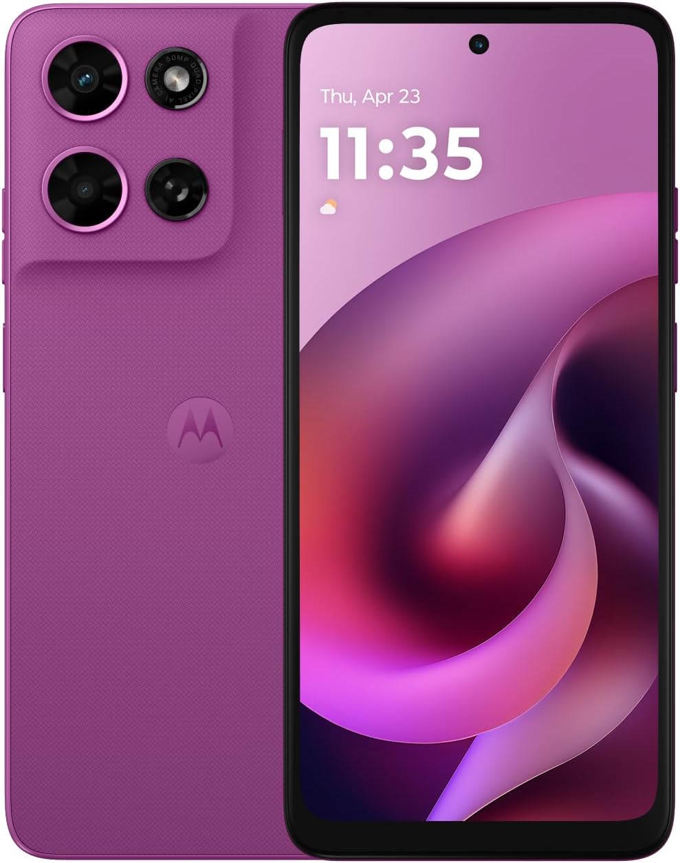 Motorola Moto G - 2026 | Débloqué | Modèle américain 4/128 Go | Appareil photo 50 Mpx | Couleur Pantone : Orchidée Cattleya – Présentation
