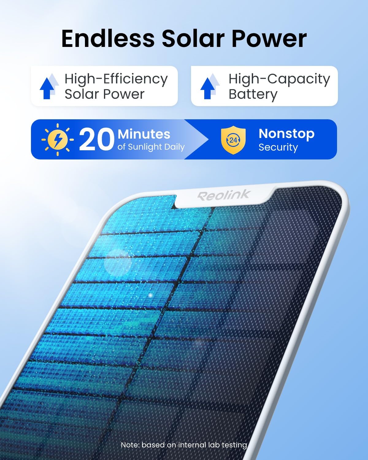 Caméra de surveillance solaire sans fil REOLINK 4K Argus PT Ultra