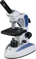 Microscope composé Accu-Scope EXM-150 - Tête monoculaire, grossissement 40-400x, diaphragme à disque, sans fil, éclairage LED - Microscope biologique résistant aux chocs, idéal pour les étudiants, les laboratoires scolaires et la maison…