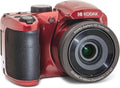 Kodak PIXPRO AZ255-RD Appareil photo digital 16 MP, grossissement optique 25x, objectif grand angle 24 mm, stabilisation vidéo optique, vidéo Full HD 1080p, écran LCD 3 pouces, caméra de vlogging (– Rouge)