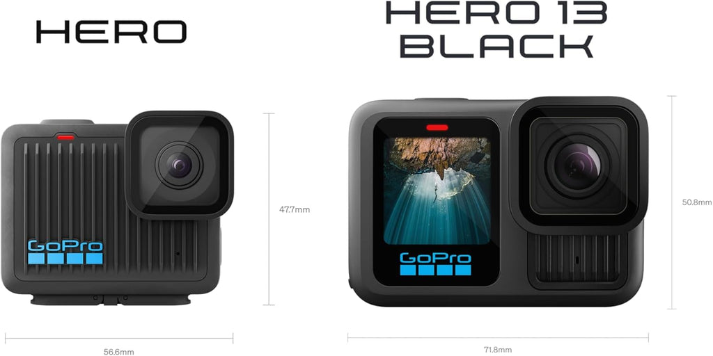 GoPro Hero - Caméra sportive compacte et résistant à l’eau doté de vidéo 4K Ultra HD, photos 12 MP et affichage tactile