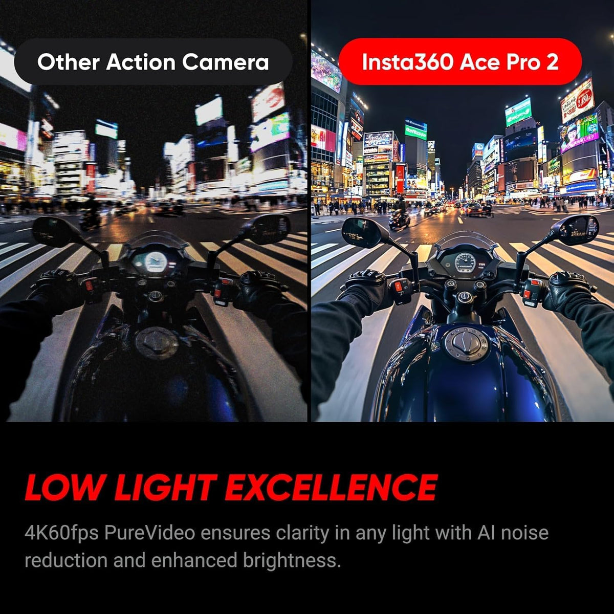 Pack Insta360 Ace Pro 2 Dual Battery Xplorer - Caméra sportive résistant à l’eau 8K conçue en collaboration doté de Leica, capteur 1/1,3", 8K 30 ips, 4K 60 ips, écran orientable 2,5", réduction du bruit par IA