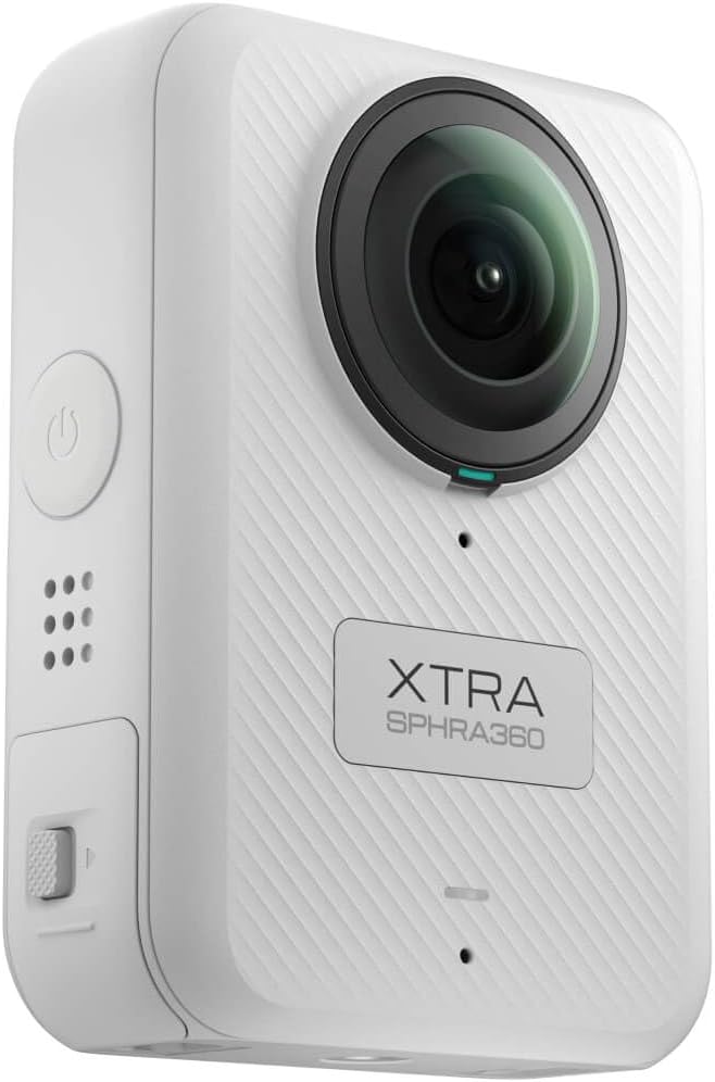 Caméra Xtra 360 : vidéo panoramique 8K, capteur équivalent 1 pouce, haute résolution 100 MP, résistant à l’eau, 105 Go de stockage intégré, Bullet Time, large compatibilité, vlog.